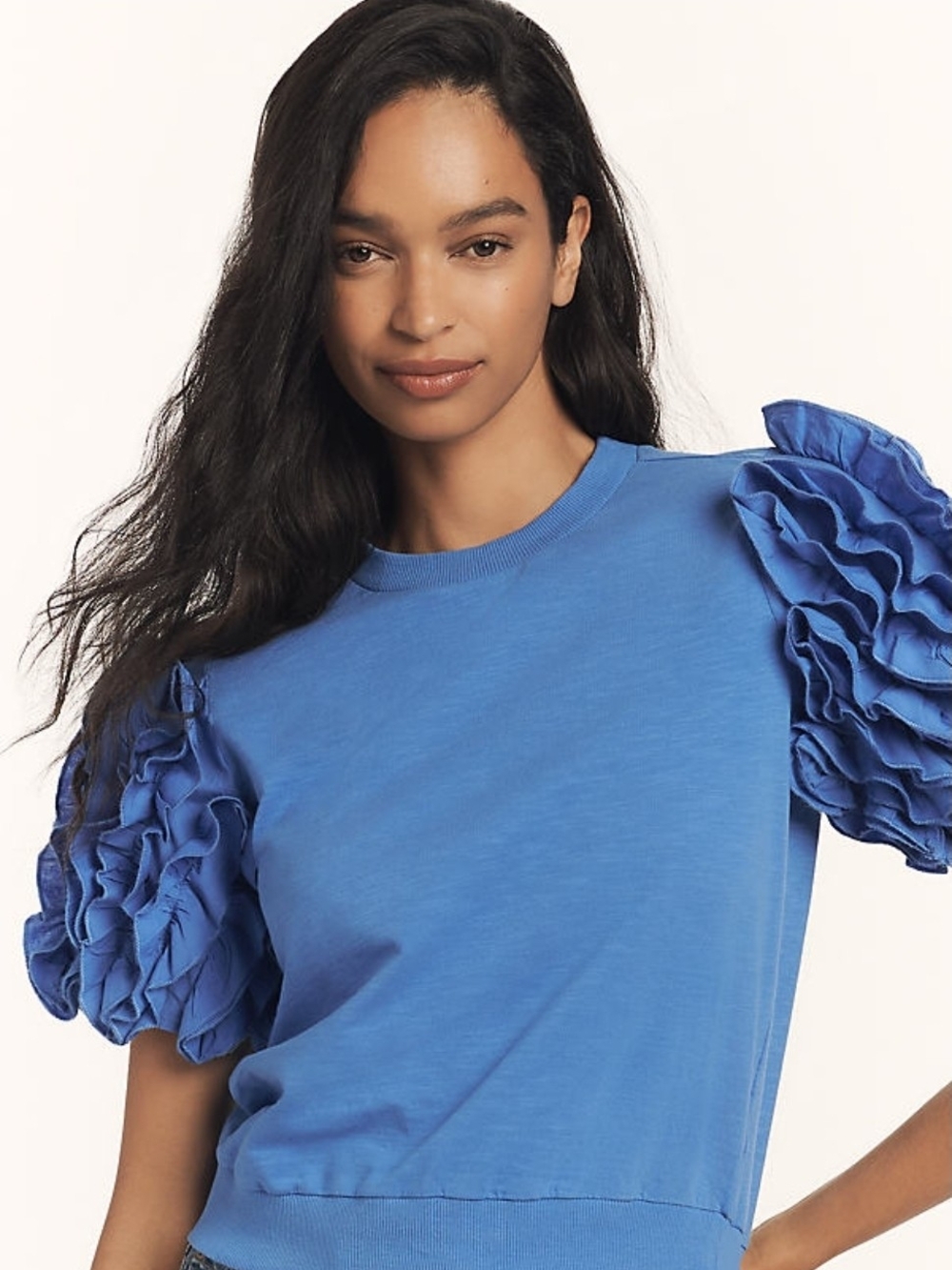 Maeve Light Blue Knit Top